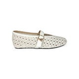 Ballerine Mary Jane PATRIZIA PEPE GIRL in pelle intrecciata burro