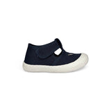 Primi Passi “2 OCCHI” BALOCCHI in cotone blu navy con velcro