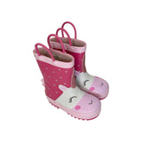 Rain boot MR. TIGGLE unicorno fuxia/rosa/bianco
