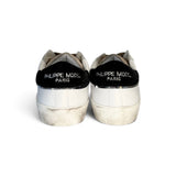 Sneakers PHILIPPE MODEL junior PARIS in pelle bianca/suede beige/velluto nero