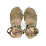 Sandali RIA MENORCA con frangette in suede beige