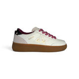 Sneakers SUN68 teen girl in eco pelle e suede bianco con lacci