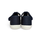 Primi Passi “2 OCCHI” BALOCCHI in cotone blu navy con velcro