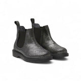 STIVALI CHELSEA NATURINO in suede glitterato nero con doppio elastico