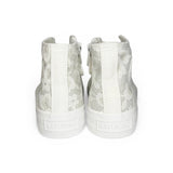 Sneakers NATURINO YLFAS mid in tessuto effetto pizzo con lacci e zip laterale