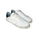 Sneakers PHILIPPE MODEL junior PARIS in pelle bianca e nera