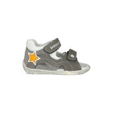Sandali Primi Passi BALOCCHI in pelle grigia con strap