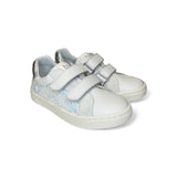 Sneakers BALOCCHI in pelle e glitter bianco con velcri