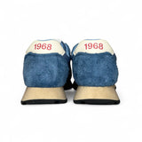 Sneakers ginniche SUN68 teen boy in suede effetto vintage e nylon avio con lacci