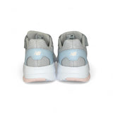 Sneakers ginniche NEWBALANCE 578 grigio perla/rosa/azzurro pastello con strap e lacci elastici