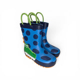 Rain boot MR. TIGGLE coccodrillo bluette/verde/arancio