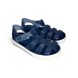 Sandali IGOR a gabbietta in gomma blu con velcro