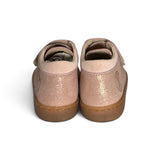 Sneakers primi passi NATURINO in suede rosè con velcri