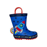 Rain boot MR. TIGGLE missile bluette/rosso