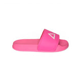 Ciabatte in PU fuxia fluo e bianco
