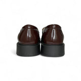 Mocassini LESCOUCOU in vitello spazzolato bordeaux