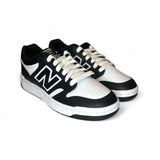 SNEAKERS GINNICHE NEWBALANCE 480 in pelle nera e bianca con lacci