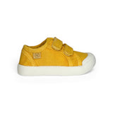 Sneakers NATURINO SUMMER in canvas delavè giallo con velcri