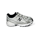 Sneakers ginniche NEWBALANCE 740 bianco/silver con lacci elastici