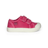Sneakers NATURINO SUMMER in canvas delavè fuxia con velcri