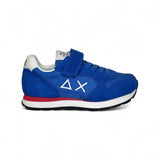 Sneakers ginniche SUN68 Kid boy royal blue con lacci elastici e velcro