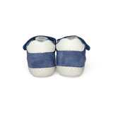 Primi Passi “2 OCCHI” BALOCCHI in suede azzurro jeans con velcro