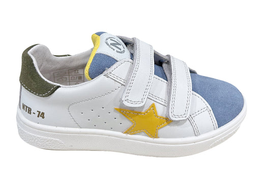 Scarpe Primi Passi Naturino Per Bambini - In Tessuto Con Stampa Fiori, Suola In Gomma, Chiusura A Strappo Regolabile