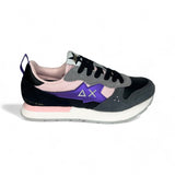 SNEAKER GINNICA SUN68 Teen girl in pelle, nylon e suede con lacci