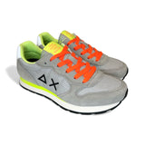 Sneaker ginnica SUN68 Teen boy in suede e nylon grigio con lacci