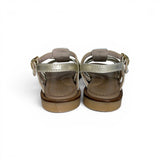 Sandali LESCOUCOU in nappa metallizzata oro