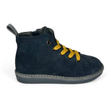 Polacchino PANCHIC in suede blu navy con lacci e cerniera