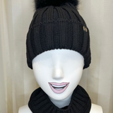 Scaldacollo nero GIO HIGUAMY misto lana