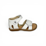 Sandali Primi Passi NATURINO in pelle bianca con strap