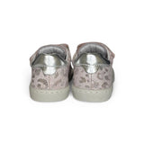 Sneakers primi passi BALOCCHI in pelle stampata rosa/suede rosa con velcri