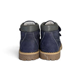 Scarponcini BALOCCHI in nubuk blu navy con velcri