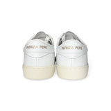 Sneakers PATRIZIA PEPE GIRL in nappa bianca con lacci
