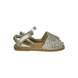 Minorchine RIA MENORCA in glitter platino/bianco