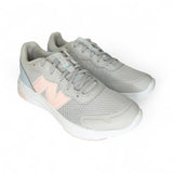 Sneakers ginniche NEWBALANCE 578 grigio perla/rosa/azzurro pastello con lacci