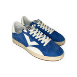 Sneakers 2B12 in suede royal blue con lacci
