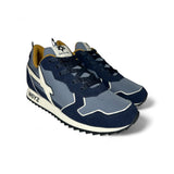 Sneakers ginniche W6YZ in tessuto tecnico e suede blu con lacci