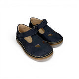 Sandali 2 occhi LESCOUCOU in nubuk blu navy