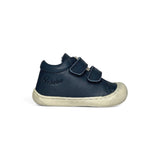 Sneakers Primi Passi COCOON NATURINO in pelle blu navy con velcri