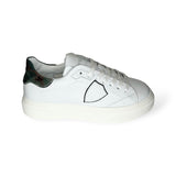 SNEAKERS PHILIPPE MODEL junior TEMPLE in pelle bianca e camouflage