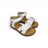 Sandali Primi Passi NATURINO in pelle bianca con strap