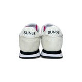 Sneaker ginnica SUN68 Teen girl in nylon e suede bianco con lacci