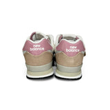 Sneakers ginniche NEWBALANCE 574 rosa antico/beigee con velcro