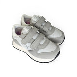 Sneakers ginniche SUN68 baby girl in suede grigio e nylon silver con velcri