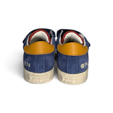 Sneakers primi passi FALCOTTO in suede bluette con velcri