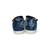 Sandali Primi Passi FALCOTTO in canvas e pelle blu camouflage con strap