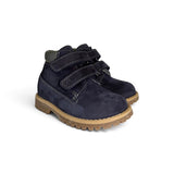 Scarponcini BALOCCHI in nubuk blu navy con velcri